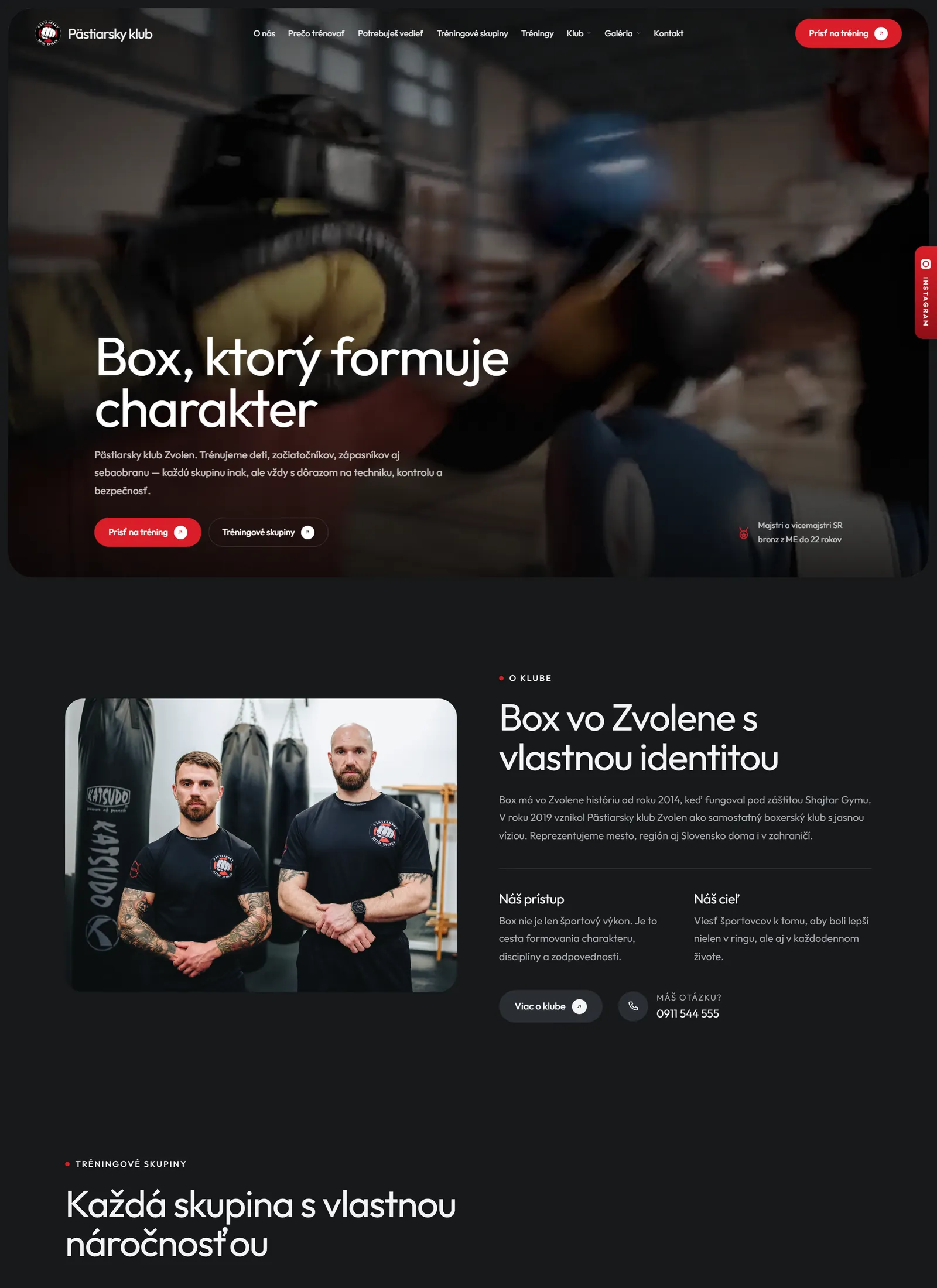 Web Pästiarskeho klubu Zvolen